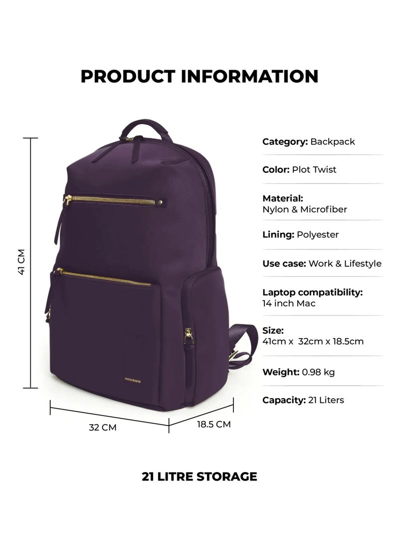 Mokobara The Bliss Backpack - 21L, Water Resistant Nylon, Plot Twist - Image 3