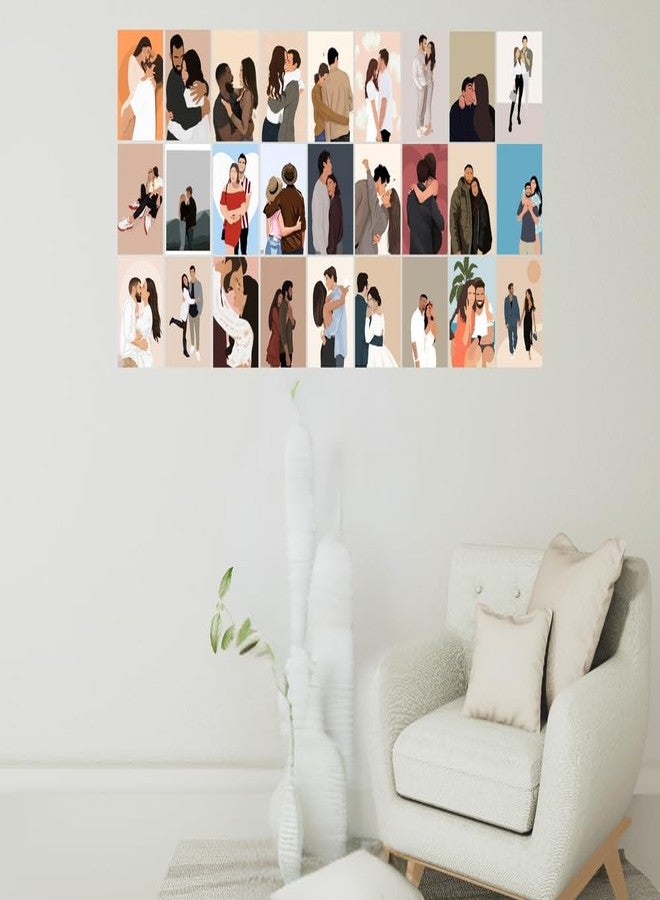 Posters Inc Pack Of 54 Couple Posters,Wall Decoration Items For Living Room And Kitchen, Cute Posters For Home Decor, Gifts For Women And Best Friend, 4x6 Inches Size, 300 GSM Paper - Image 5