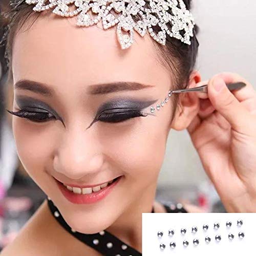 Aeyistry 1 Sheet 81 Pcs Eyes Body Face Jewelry Acrylic Rhinestone Stickers Glitter Flash Crystal Eyes Temporary Tattoo Art Decorations Fashion - Image 2