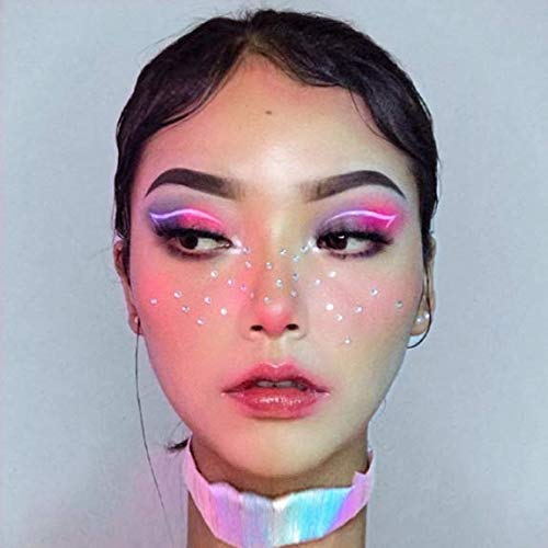 Aeyistry 1 Sheet 81 Pcs Eyes Body Face Jewelry Acrylic Rhinestone Stickers Glitter Flash Crystal Eyes Temporary Tattoo Art Decorations Fashion - Image 4