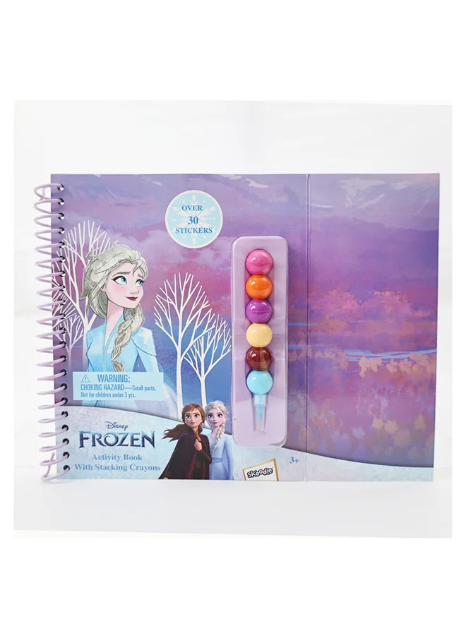 Disney FROZEN ACTIVITY BOOK WITH STACKING CRAYONS