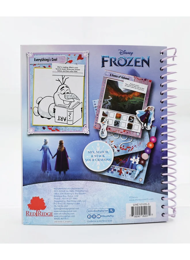 Disney FROZEN ACTIVITY BOOK WITH STACKING CRAYONS