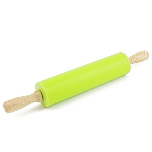 Remeel Silicone Rolling Pin for Baking Non-stick Rolling Pin Dough Roller Wooden Handle Kitchen Accessories Pastry Roller - Image 1