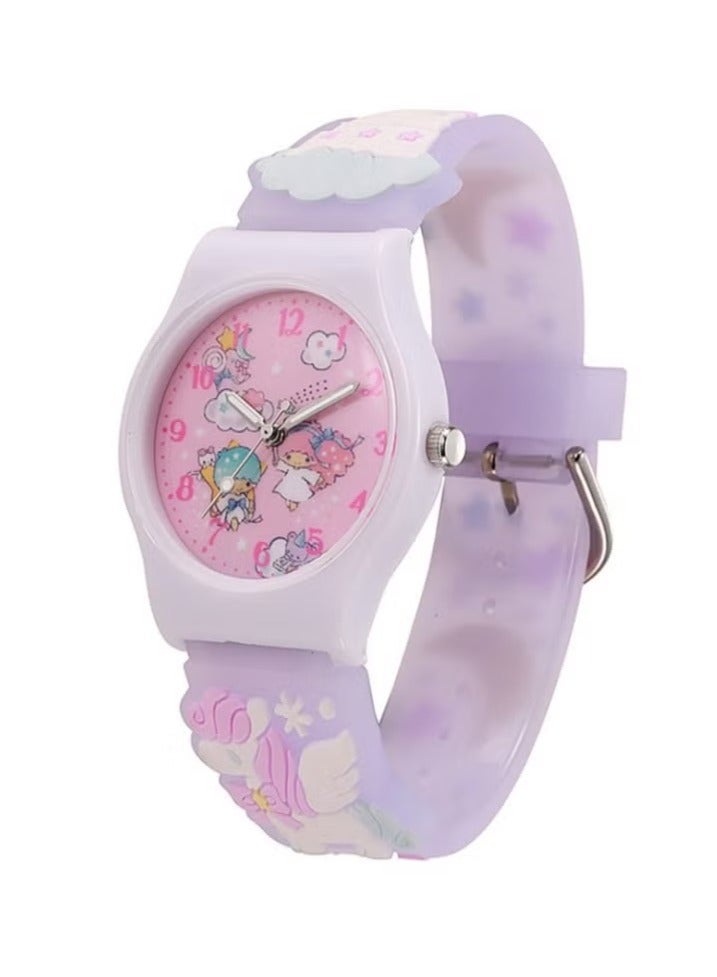 Geustos Kids Smartwatches Watch Bracelet with 3D Cartoon Silicone Children Toddler Wrist Watch Bangle Little Child Toys for Girls Kids 4pcs  - Image 4
