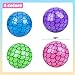 FUTUREPLUSX 4Pack Beach Balls 10Inch Inflatable Pool Balls for Mermaid Party Decorations Summer Water Games - Image 4