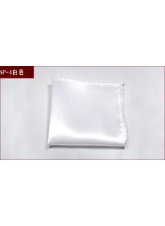 Generic Mens Formal Pocket Squares Solid Colors SP-4 White 