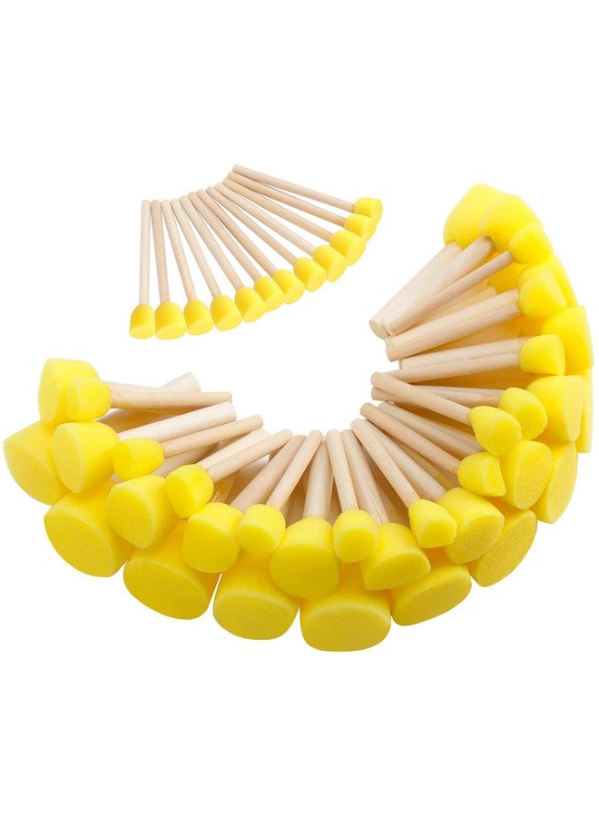 توريناليتال 24 قطعة من إسفنجات الطلاء للأطفال متنوعة الحجم فرش إسفنجية مستديرة لطلاء فرش الرغوة لأدوات الطلاء للأطفال - Image 1