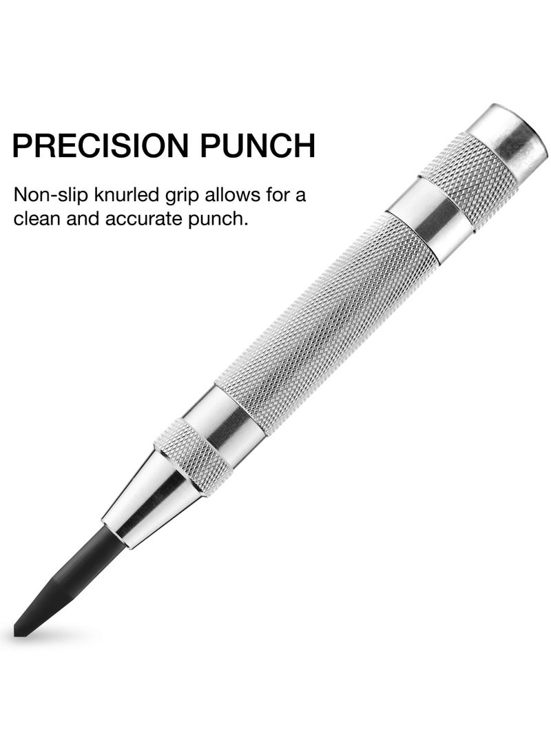 Neiko NEIKO 02639A 6-Inch Automatic Center Hole Punch with Adjustable One-Handed Spring Impact, Chrome-Plated Shank, and Premium S2 Steel Tip  - Image 4