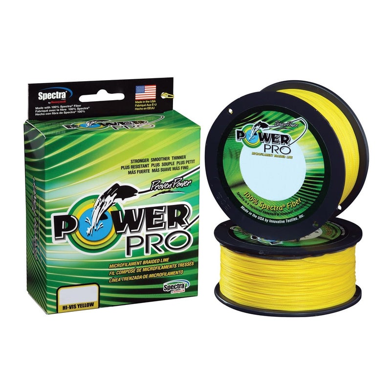 Power Pro PowerPro Braided Fishing Line 100Lb 300 Yd, Hi-Vis Yellow (21101000300Y-POP) - Image 1