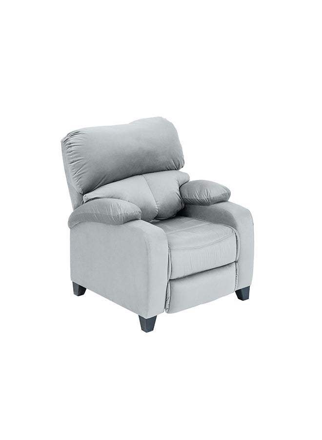 In-House NZ71 | Velvet Classic Recliner Chair - 90×85×95 cm - Grey  - Image 2