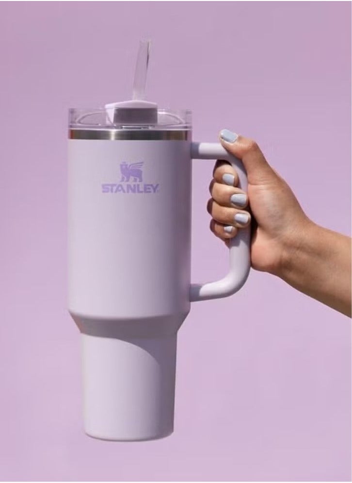 Stanley Quencher H2.0 FlowState Stainless Steel Vacuum Insulated Tumbler with Lid and Straw for Water, Iced Tea or Coffee, Smoothie and More, Orchid , 40 oz - Image 2