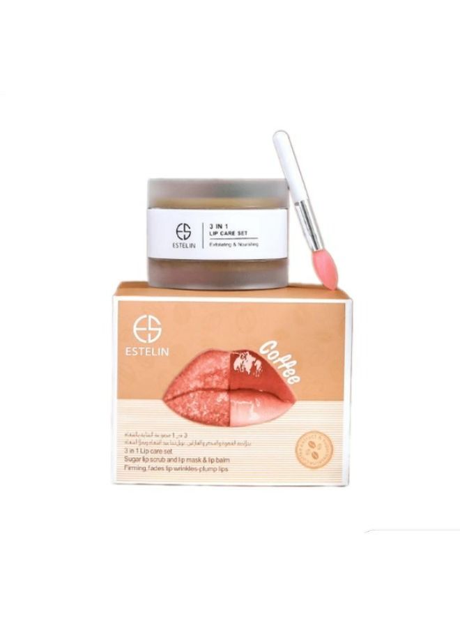 ESTELIN Coffee Sugar lip scrub and lip mask & lip balm 5g - Image 1
