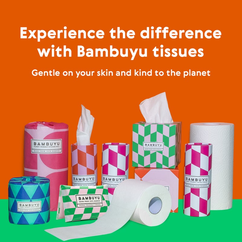 Bambuyu Slim Pocket Tissue – 10 Packs x 10 Sheets | 3-Ply Facial Tissues | Premium Eco-Friendly Slim Pocket  Tissues | Non-Toxic, Plastic-Free | Perfect for Purse, Pocket, Clutch - Image 5