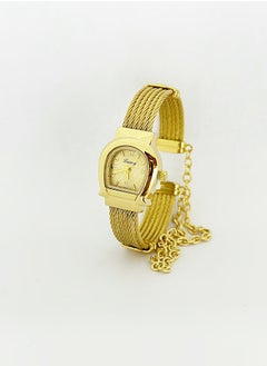 Gold bracelet with gold dial