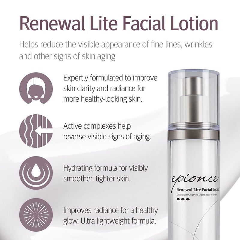 Epionce Renewal Lite Facial Lotion - Lightweight Hydrating, Anti-Aging Moisturizer for Combination to Oily & Problem Skin, Dermatologist Skincare - Image 2