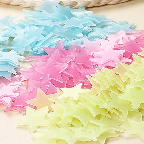 KTKA Glow in The Dark Stars Stickers, 200 Pieces Glowing Stars for Ceiling Luminous Wall Sticker, Glowing for Kids Rooms (200) - Image 3