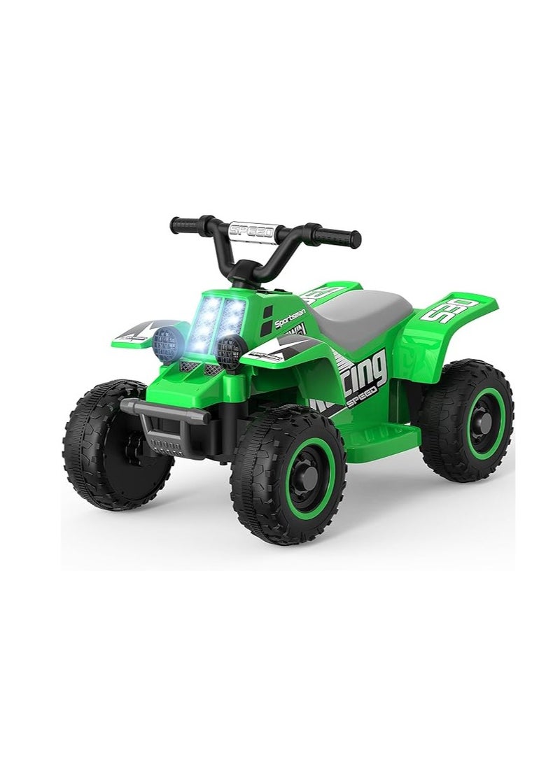 GOLD MANTIS Kids Electric Ride-On ATV | 4-Wheeler Quad Bike with LED Headlights, Rechargeable Battery, and Realistic Design | Outdoor Adventure Toy for Toddlers & Kids Ages 3-6 (Green)  - Image 1
