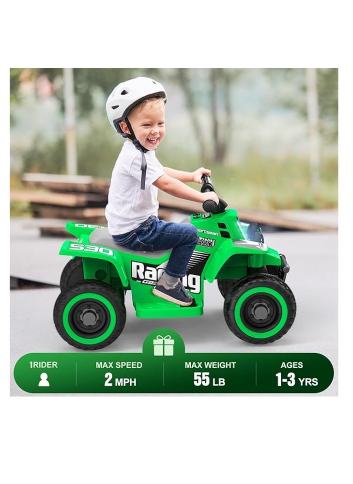 GOLD MANTIS Kids Electric Ride-On ATV | 4-Wheeler Quad Bike with LED Headlights, Rechargeable Battery, and Realistic Design | Outdoor Adventure Toy for Toddlers & Kids Ages 3-6 (Green)  - Image 5