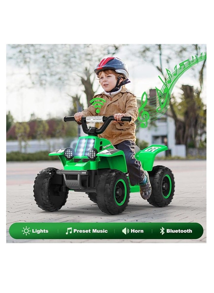 GOLD MANTIS Kids Electric Ride-On ATV | 4-Wheeler Quad Bike with LED Headlights, Rechargeable Battery, and Realistic Design | Outdoor Adventure Toy for Toddlers & Kids Ages 3-6 (Green)  - Image 3