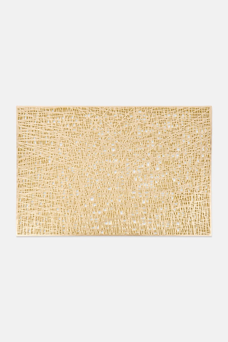 Catherine Malandrino 4 Pieces Dining Placemats, Gold - Image 2