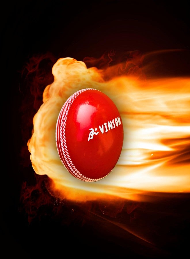 VINSON i10 Soft Leather Cricket Balls in 110 gm for T20 Matches,Indoor Turfs, Training or Practice Sessions, Pack of 4 Balls - Image 4