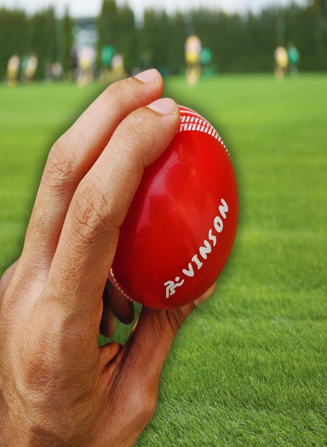 VINSON i10 Soft Leather Cricket Balls in 110 gm for T20 Matches,Indoor Turfs, Training or Practice Sessions, Pack of 4 Balls - Image 5