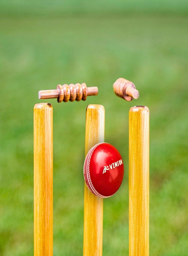 VINSON i10 Soft Leather Cricket Balls in 110 gm for T20 Matches,Indoor Turfs, Training or Practice Sessions, Pack of 4 Balls - Image 3