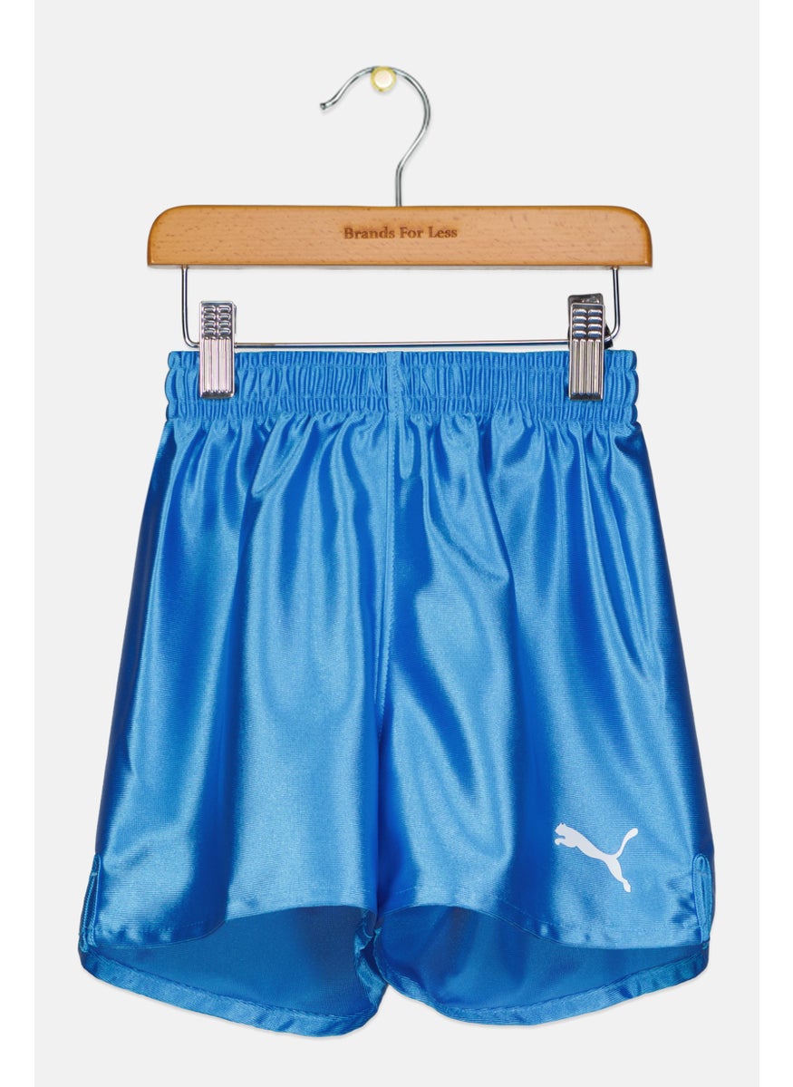 PUMA Kids Boy Brand Logo Training Shorts, Blue  - Image 1