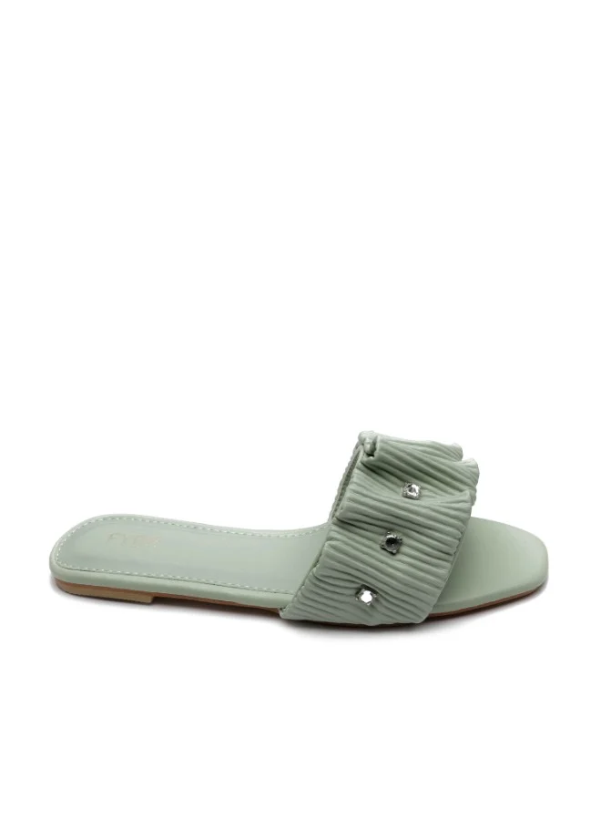 Ruched Slide Sandal MY 220