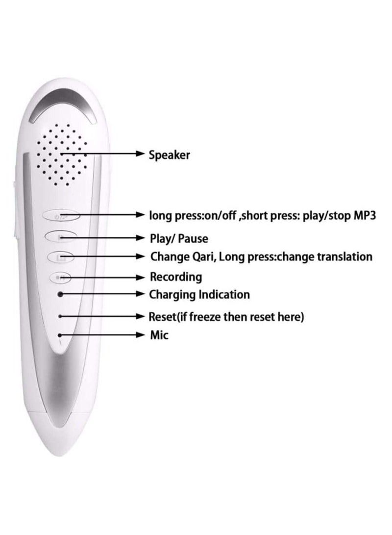 Quran Reading Pen (16GB) (Big 24CM) With 16 Islamic Books - Multicolour - Image 4