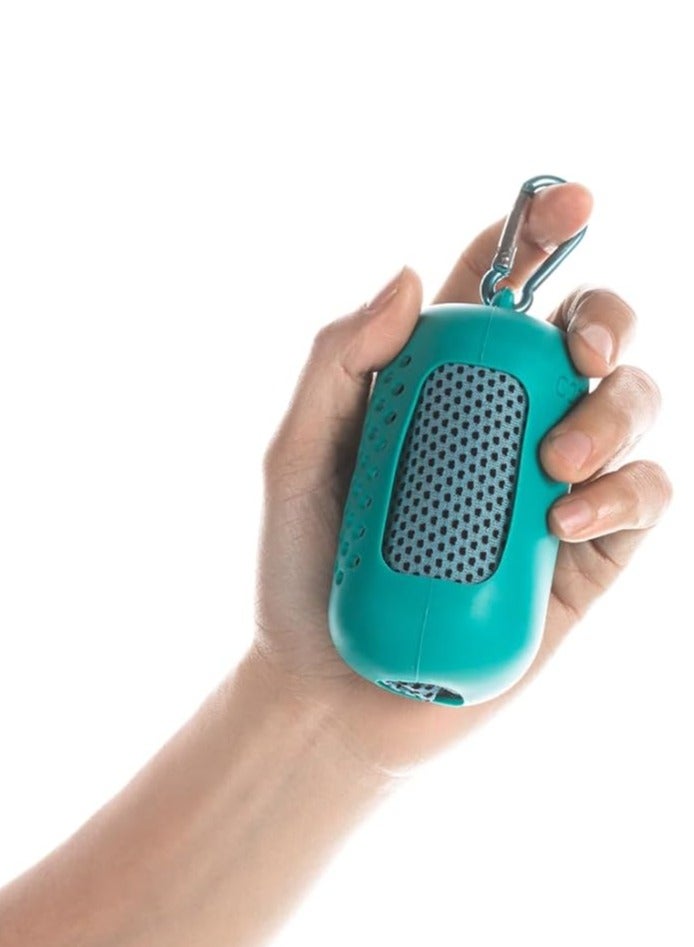 Nariele Yoga Towels for Sweat,Cooling Towel with Carrying Bag and Carabiner,Soft Breathable Towel for Yoga, Sports, Golf, Gym, Camping, Running, Fitness(30x80) (Turquoise green) - Image 1