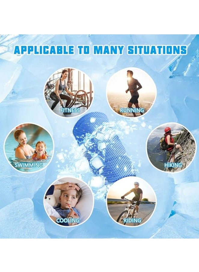 Nariele Yoga Towels for Sweat,Cooling Towel with Carrying Bag and Carabiner,Soft Breathable Towel for Yoga, Sports, Golf, Gym, Camping, Running, Fitness(30x80) (Turquoise green) - Image 2