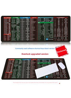 [IDEA Shortcut] Oversized WPS + CAD Mouse Pad Maya Office Computer Pad Blender Keyboard Pad-Color:1200*600*4mm-Pattern:Black Bottom-Common Software Shortcuts