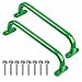 Purife 13 Playground Safety Handle Metal Green 2 Pack Outdoor Kids Playset Handles Swing Set Grab Handles Kids Grab Hand Bar for Jungle Gym Climbing Frame Playhouse Treehouse - Image 4