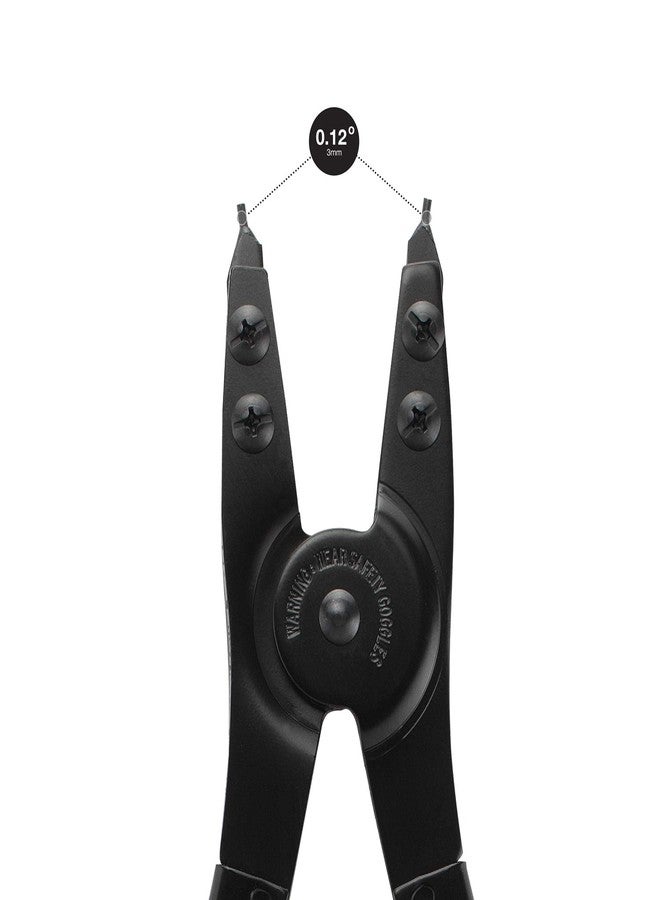 Neiko 02130A Heavy Duty 16" Snap Ring Plier Set, 2 Piece, External and Internal Pliers, Straight, 45°, 90° Tips - Image 4