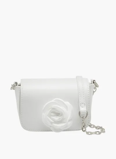 Flora Bella By Shoexpress Flora Bella Floral Accent Crossbody Bag with Chain Strap Ramadan Collection