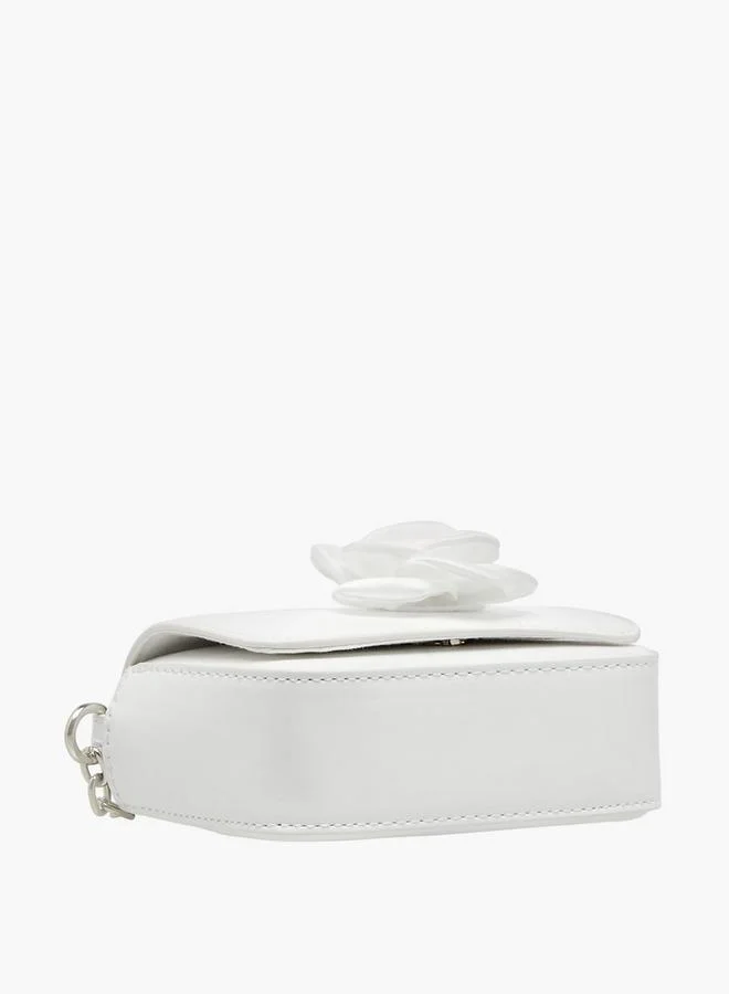 Flora Bella By Shoexpress Flora Bella Floral Accent Crossbody Bag with Chain Strap Ramadan Collection