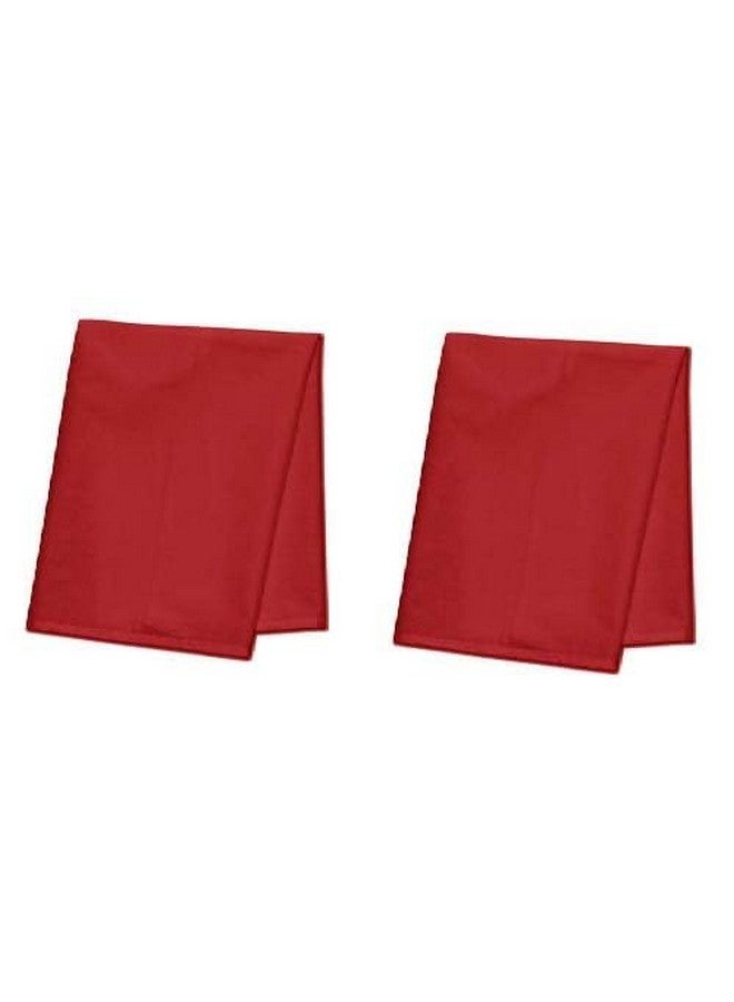ROLIMOLI Cotton Altar Cloth For Pooja Pure Cotton Cloth All Purpose Length 1.25 Meter (Color Red, Set Of 2) - Image 1