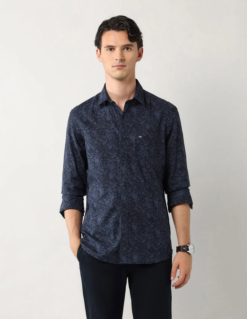 Floral Printed Pure Cotton Shirt