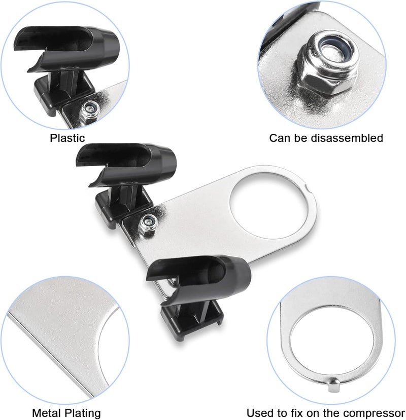 Uouteo Mini Airbrush Holder Stand Attaches to Compressor and Holds up to 2 Airbrush Guns - Image 3