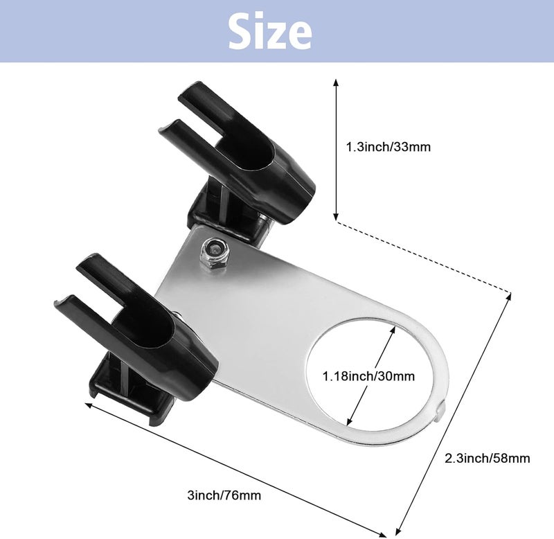 Uouteo Mini Airbrush Holder Stand Attaches to Compressor and Holds up to 2 Airbrush Guns - Image 2