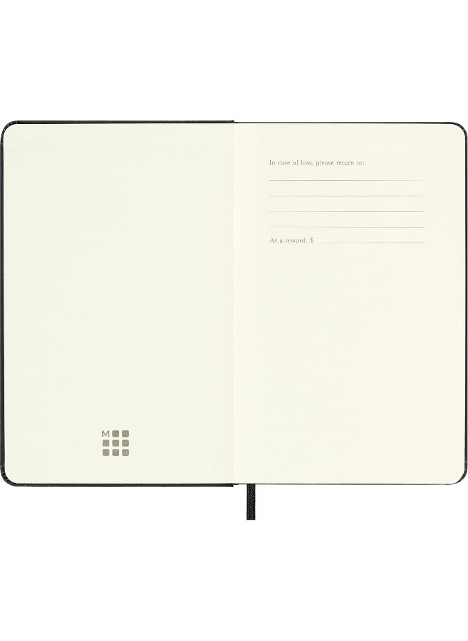 Moleskine 9 x 14 cm Classic Plain Paper Notebook Hard Cover and Elastic Closure Journal - Black  - Image 4