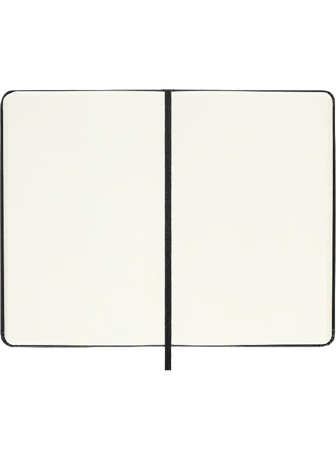 Moleskine 9 x 14 cm Classic Plain Paper Notebook Hard Cover and Elastic Closure Journal - Black  - Image 5