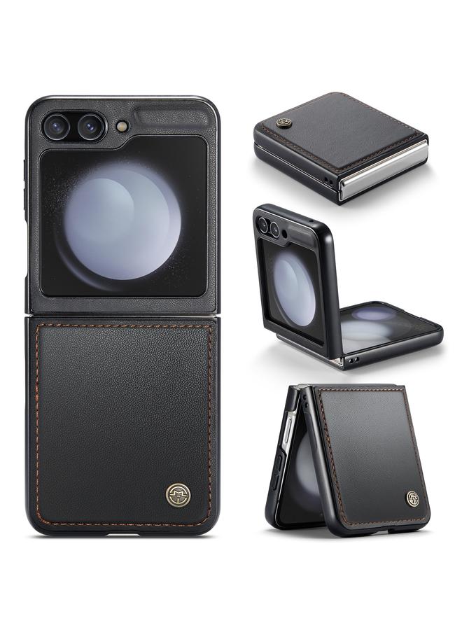 Case For Samsung Galaxy Z Flip5 023 Butterfly Buckle Litchi Texture RFID Anti-theft Leather Phone Case