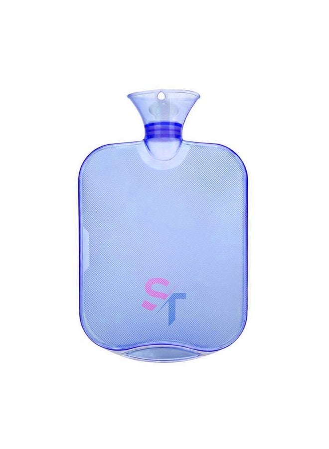 Skytone Transparent Silicone Hot Water Bag For Pain Relief (Blue) - Image 1