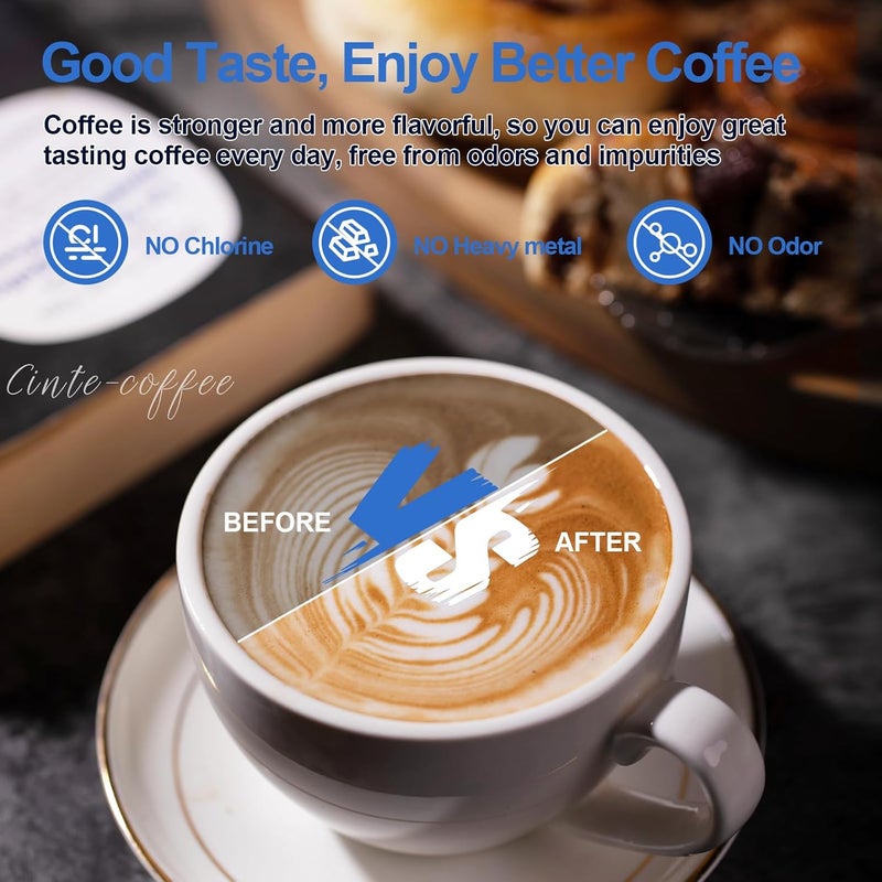بديل فلتر لآلة صنع القهوة Sage Barista Express Pro، لطرازات SES008/SES810/SES875/SES880/SES920/SES980/SES990/BES008، بديل فلتر الماء لآلة القهوة Sage، عبوة من 4 قطع - Image 3