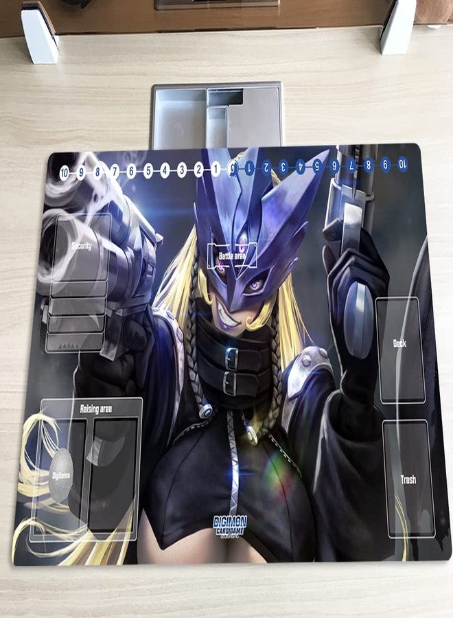 Mlikemat New Mlikemat Playmat Digimon DTCG Mat Beelstarrmon TCG CCG OCG Trading Card Game Mat with Zones + Free Bag (ZD002-240-SM) - Image 2