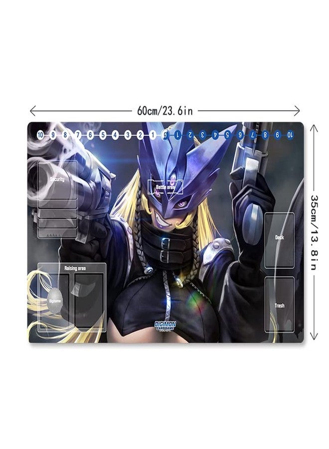 Mlikemat New Mlikemat Playmat Digimon DTCG Mat Beelstarrmon TCG CCG OCG Trading Card Game Mat with Zones + Free Bag (ZD002-240-SM) - Image 5