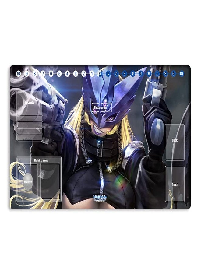 Mlikemat New Mlikemat Playmat Digimon DTCG Mat Beelstarrmon TCG CCG OCG Trading Card Game Mat with Zones + Free Bag (ZD002-240-SM) - Image 1