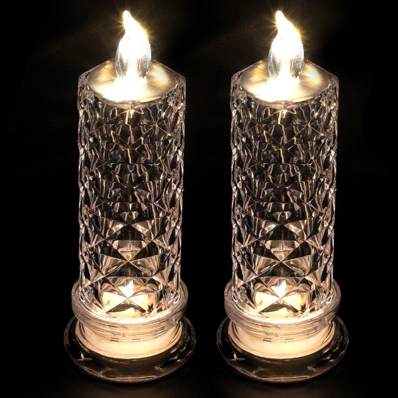 2pcs Electric Candle Light Adornment Party Candle Lamp for Decor - Image 1